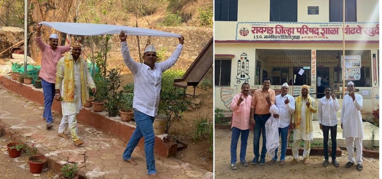 बोहल्यावर चढण्याआधी नवरदेवाने बजावला मतदानाचा हक्क