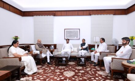 उपमुख्यमंत्री सुनेत्रा पवार यांनी घेतली गृहमंत्री अमित शहा यांची सदिच्छा भेट..!