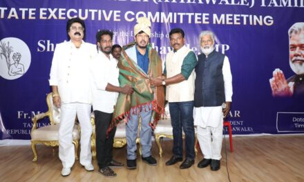 तामिळनाडुच्या विकासासाठी अभिनेते विजय यांनी एनडीए मध्ये यावे – केंद्रीय राज्यमंत्री रामदास आठवले