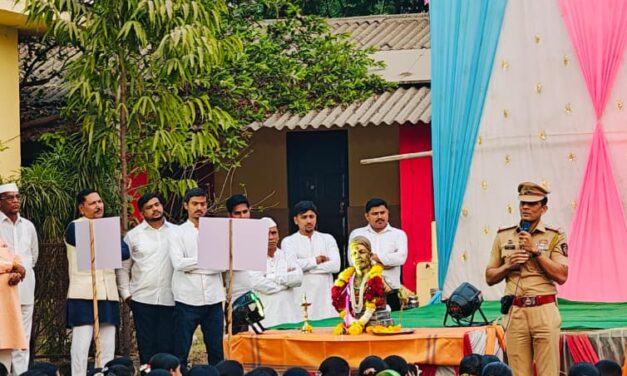 खानावळेत छत्रपती शिवाजी महाराज जयंती जल्लोषात साजरी