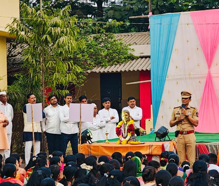 खानावळेत छत्रपती शिवाजी महाराज जयंती जल्लोषात साजरी