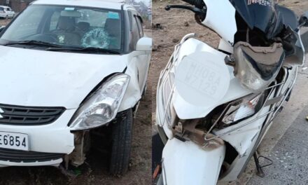 मुंबई-गोवा महामार्गावर भीषण अपघात कार आणि दुचाकीची जोरदार धडक