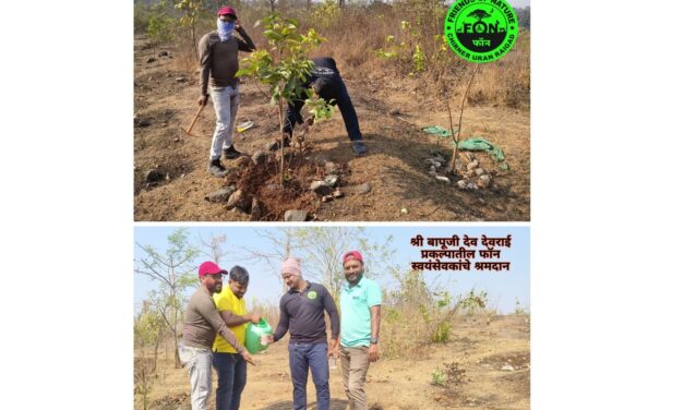 फ्रेंड्स ऑफ नेचर तर्फे पर्यावरण पूरक उपक्रम राबवून होळी साजरी.