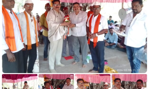 पोलीस उपनिरीक्षक विवेक साळवी यांचा आंबव पोंक्षे येथे सत्कार