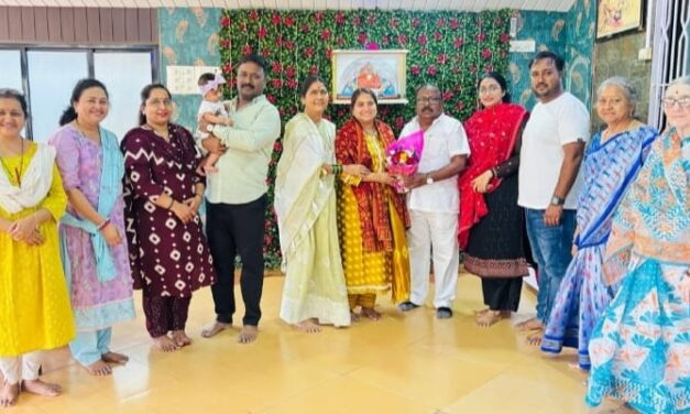 ठाणे नगरसेविका नम्रता भोसले यांची भाई टके यांच्या निवासस्थानी सदिच्छा भेट