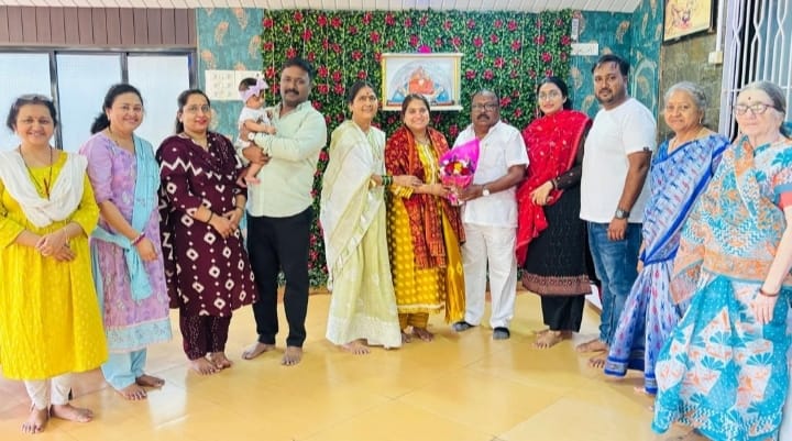 ठाणे नगरसेविका नम्रता भोसले यांची भाई टके यांच्या निवासस्थानी सदिच्छा भेट