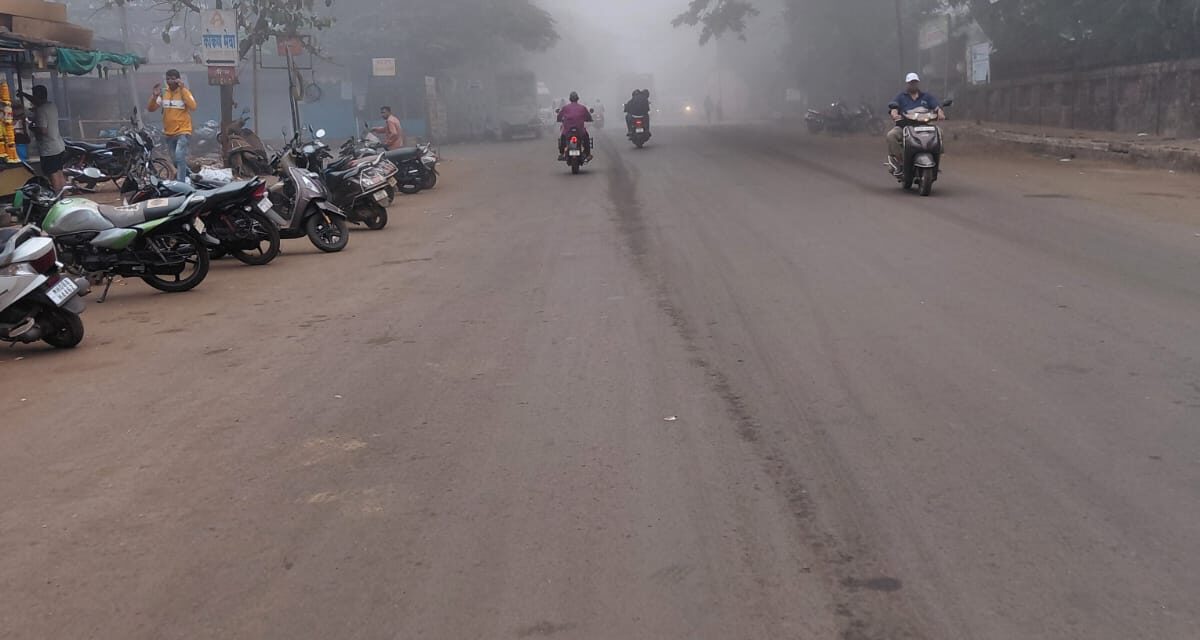 दापोलीत धुक्याची चादर: निसर्गाचे मनमोहक रूप