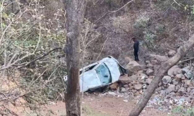 आंबेनळी घाटातील बावली टोक येथे कार दरीत कोसळल्याने, 5 प्रवासी जखमी…