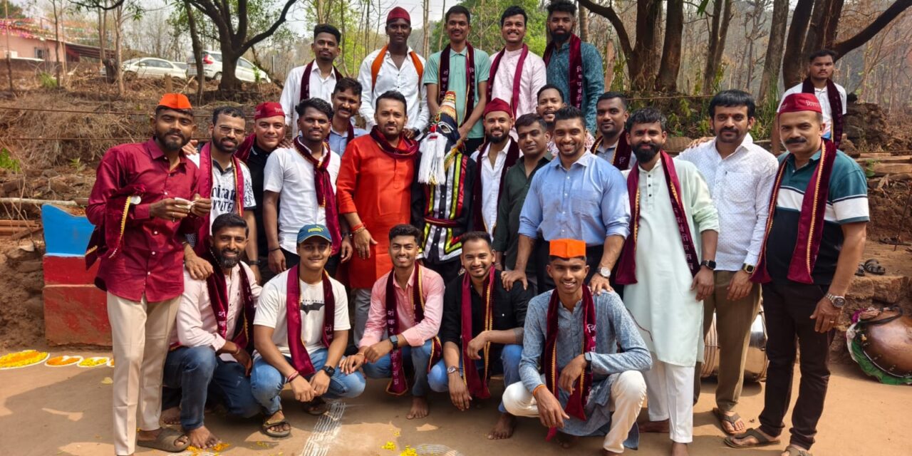 बिजघर कोंडवाडी मध्ये पालखी सोहळ्यात प्रथमच संकासुर अवतरला ; नागरिकांची धमाल मस्ती