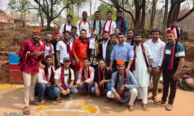 बिजघर कोंडवाडी मध्ये पालखी सोहळ्यात प्रथमच संकासुर अवतरला ; नागरिकांची धमाल मस्ती