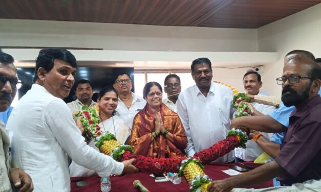रत्नागिरी जिल्हा परिषदेच्या अध्यक्षा सौ. अस्मिता केंद्रे यांचे मंडणगड तालुक्यात जोरदार स्वागत