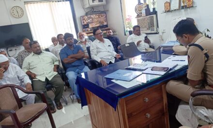 ईद शांततेत व उत्साहात साजरी करा :पोलीस निरीक्षक सुयश कुमार सिंग