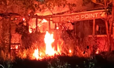 अज्ञातांकडून लावलेल्या आगीत ‘हॉटेल पिकनिक पॉईंट’ जळून खाक; खेडमध्ये खळबळ