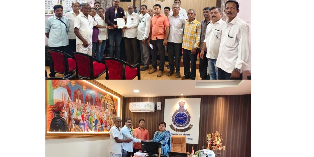 आकले ग्रामस्थांच्या न्यायासाठी शिवसेना ( उ बा ठा पक्षाचे ) निवेदन; मोजणीचे आदेश, प्रशासनाचे आश्वासन