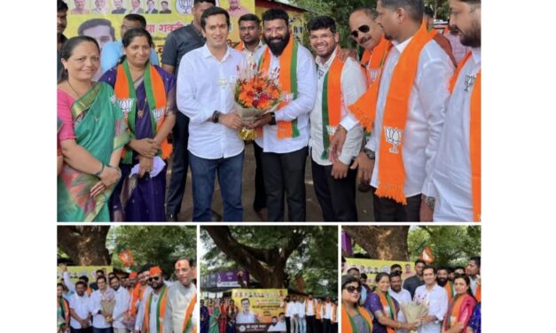 चिपळूण येथे भाजपा युवा शक्ती जागर यात्रेचे स्वागत