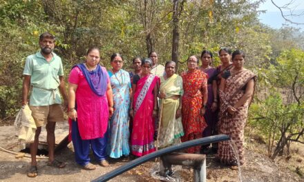 डोंगरातून गावात पाणी; स्वयंदेव ग्रामस्थांचे सामूहिक प्रयत्न यशस्वी