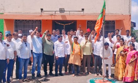 पेणमध्ये भाजपचा स्थापना दिन मोठ्या उत्साहात साजरा