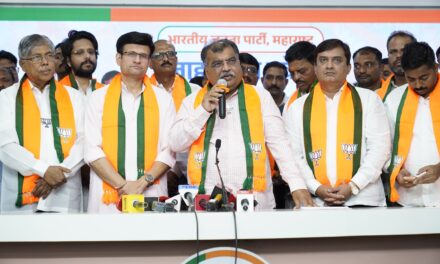 समरजितसिंह घाटगे यांचा असंख्य कार्यकर्त्यांसह भाजपामध्ये प्रवेश; प्रदेशाध्यक्ष रविंद्र चव्हाण यांचे स्वागत