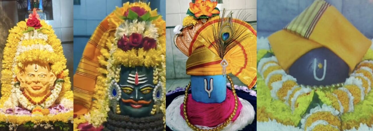 पेणच्या प्रसिद्ध श्री विश्वेश्वर मंदिरातील शिवपिंडीवर दररोज श्रृंगार सजावट