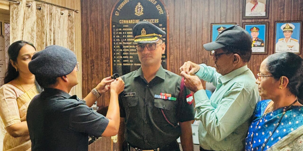 कुरवळ जावळी दत्तवाडीचे सुपुत्र मेजर रूपेश मनोहर जाधव यांची लेफ्टनंट कर्नल पदावर पदोन्नती !
