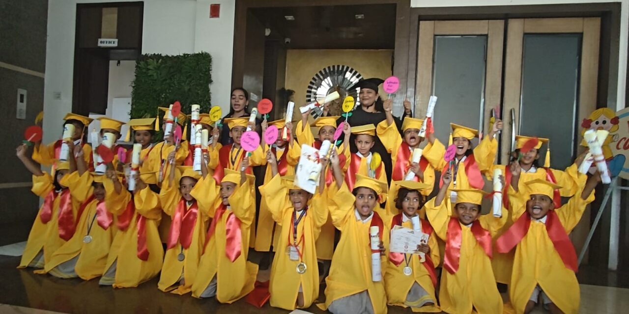 एसीबी प्लेस्कूलमध्ये दीक्षांत समारंभ सोहळा संपन्न