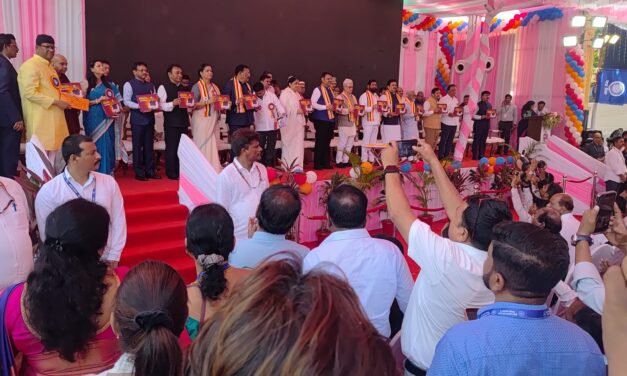 महामानव डाॅ.बाबासाहेब आंबेडकर यांची 135 वी जयंती चैत्यभूमीवर शासनाच्या वतीने मोठ्या थाटामाटात संपन्न