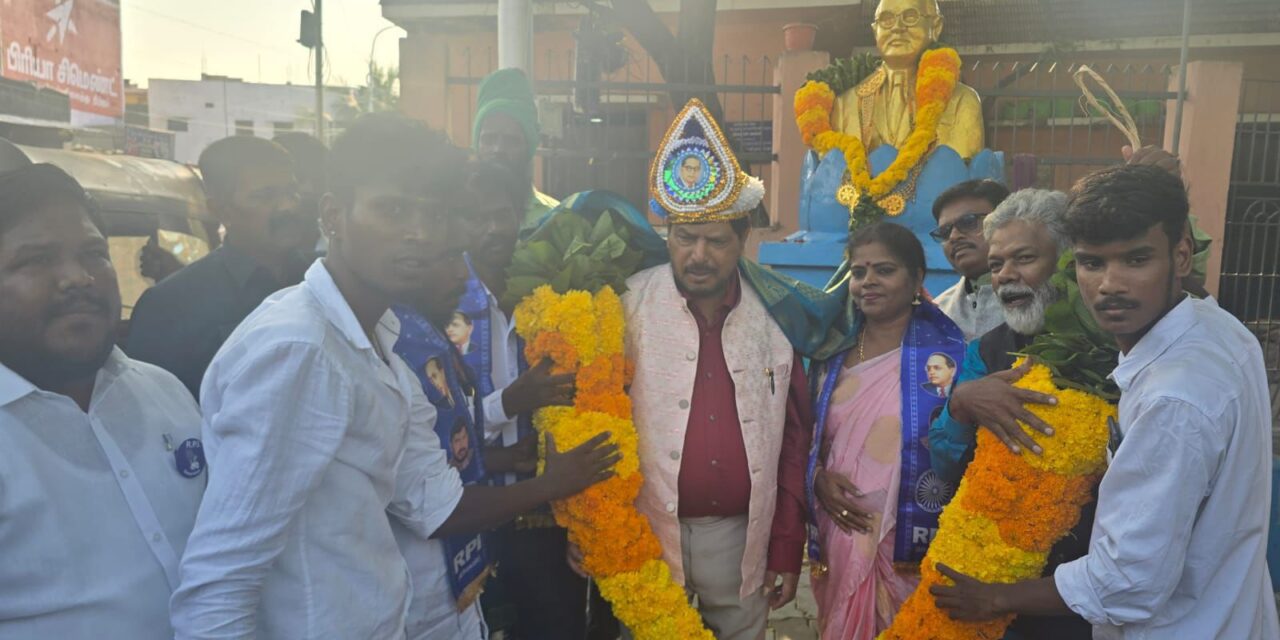 तामिळनाडुत दलित जनता द्रमुकला देणार धक्का, एनडीएचा विजय आहे पक्का – केंद्रीय राज्यमंत्री रामदास आठवले