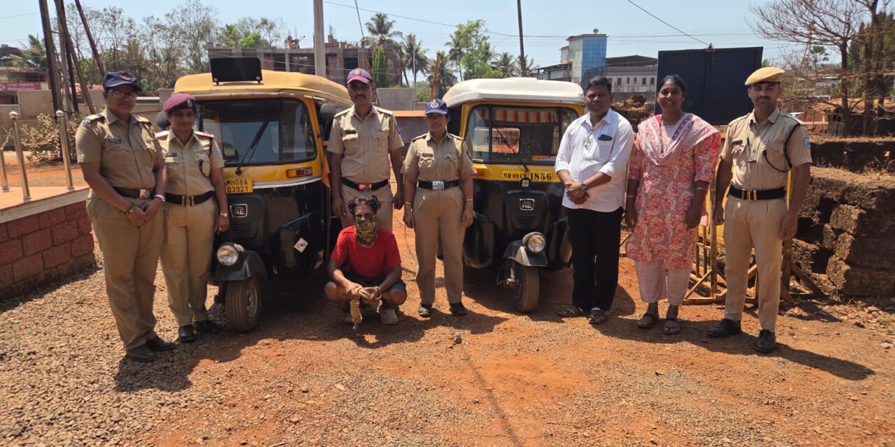 लांजात रिक्षाची चोरी..संशयित आरोपीला मुद्देमालासह अटक