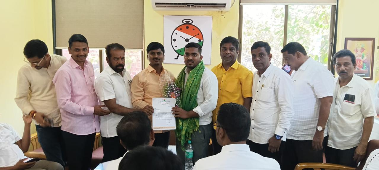 तालुका युवक राष्ट्रवादी काँग्रेसच्या अध्यक्षपदी प्रतीक साळवी..