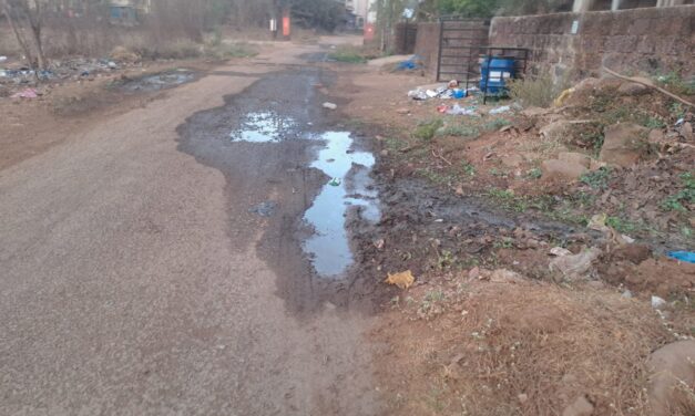 खेड गुलमोहरपार्क येथील रस्त्याचे डांबरीकरण करण्यापुर्वी गटाराचे काम करा.  नागरिकांची मागणी