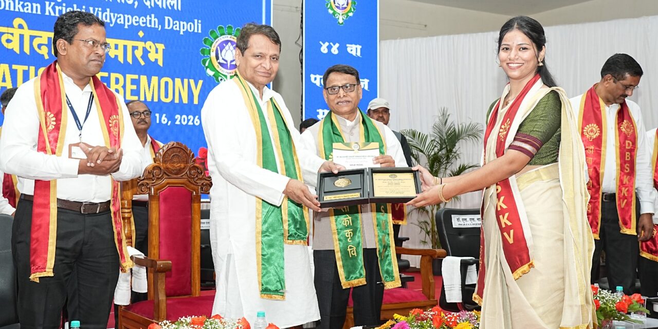 गोविंदरावजी निकम कृषी महाविद्यालयाची विद्यापीठात सुवर्ण भरारी.