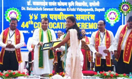 खेडची कोमल बुटाला दापोली कृषी विद्यापीठाची सुवर्णपदक विजेती !