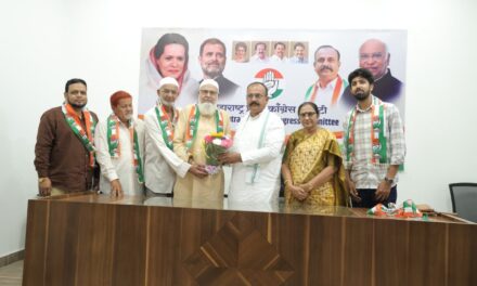 राष्ट्रवादी काँग्रेस (श.प.) पक्षाच्या पदाधिकाऱ्यांचा काँग्रेस पक्षात प्रवेश.