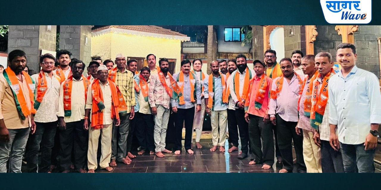 मांडकीतील असंख्य ग्रामस्थांचा भाजपमध्ये प्रवेश….