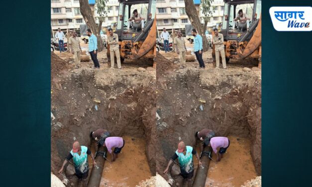 मुख्य पाईपलाईन फुटली, तरीही पाणीपुरवठा अखंडित ! निहार कोवळे यांच्या झटपट कारवाईने १२ तासांत संकटावर मात