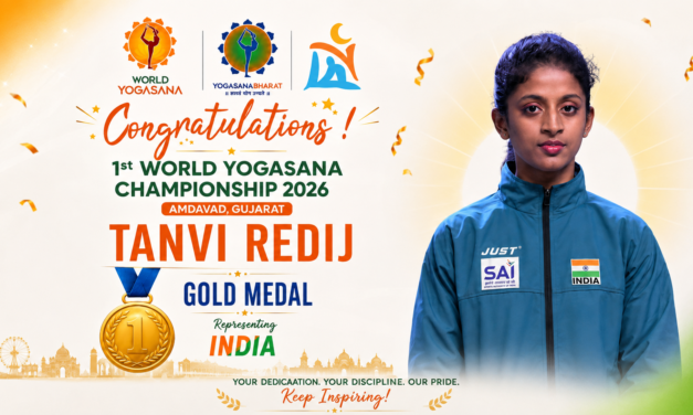 तनवी भूषण रेडीज हिला पहिल्या विश्व योगासन अजिंक्यपद स्पर्धेत सुवर्णपदक