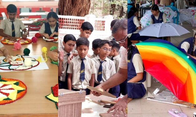 आर्ट अँड क्राफ्ट’ कार्यशाळेतून विद्यार्थ्यांच्या कलागुणांना मिळाली नवी दिशा ;हस्तकला, संगीत, मूर्तिकला आणि पर्यावरण संवर्धनाचे विद्यार्थ्यांनी गिरवले धडे 