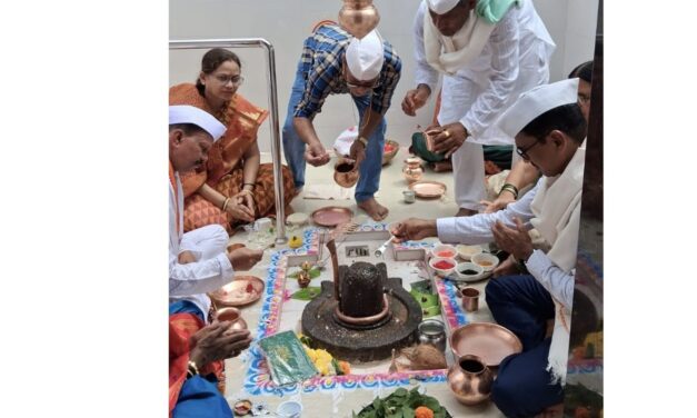 टेरव येथे श्री खेर्डोबेश्वर मंदिराचा जीर्णोद्धार उत्साहात संपन्न.