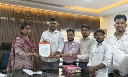 भाताण गावातील १५ एकर आकारीपड जमीन ‘अमिटी’ला देण्यास मनसेचा तीव्र विरोध; पनवेल तहसीलदारांना दिले निवेदन