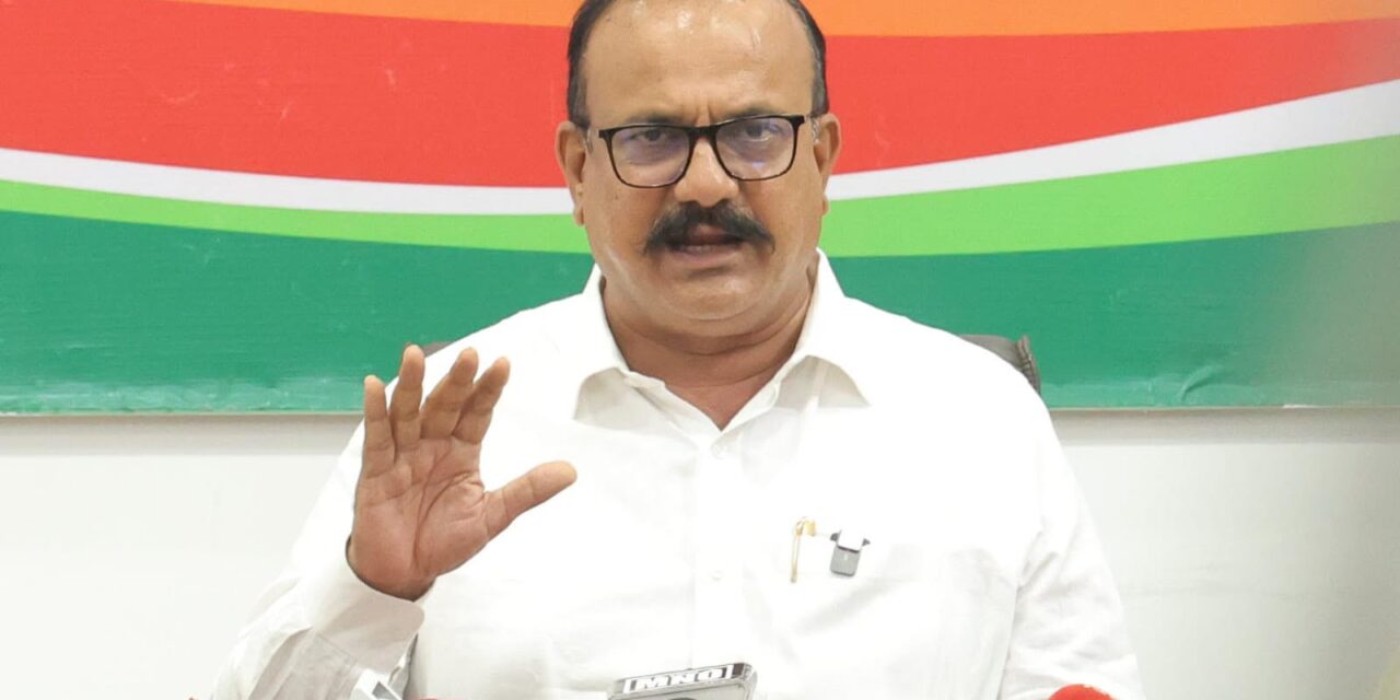 भाजपा व निवडणूक आयोगाच्या अभद्र युतीने मिनाक्षी नटराजन यांचा निवडणूक लढण्याचा हक्क हिरावून घेतला : हर्षवर्धन सपकाळ