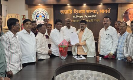 नगरसेवक संजय गोताड यांच्या पुढाकारातून शंकरवाडी प्रभागातील महत्त्वाच्या नागरी मागण्यांसाठी आमदार शेखर निकम यांना निवेदन…