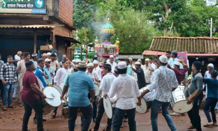 लांजात मोहरम ताजिया मिरवणूक उत्साहात; हिंदू-मुस्लिम ऐक्याचे दर्शन…