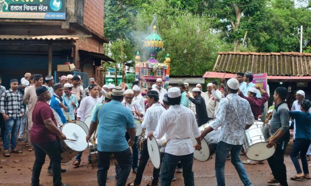 लांजात मोहरम ताजिया मिरवणूक उत्साहात; हिंदू-मुस्लिम ऐक्याचे दर्शन…