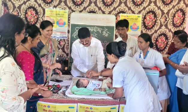 सावर्डे येथे राष्ट्रीय पल्स पोलिओ लसीकरण मोहिमेचा आ. शेखर निकम यांच्या हस्ते शुभारंभ…