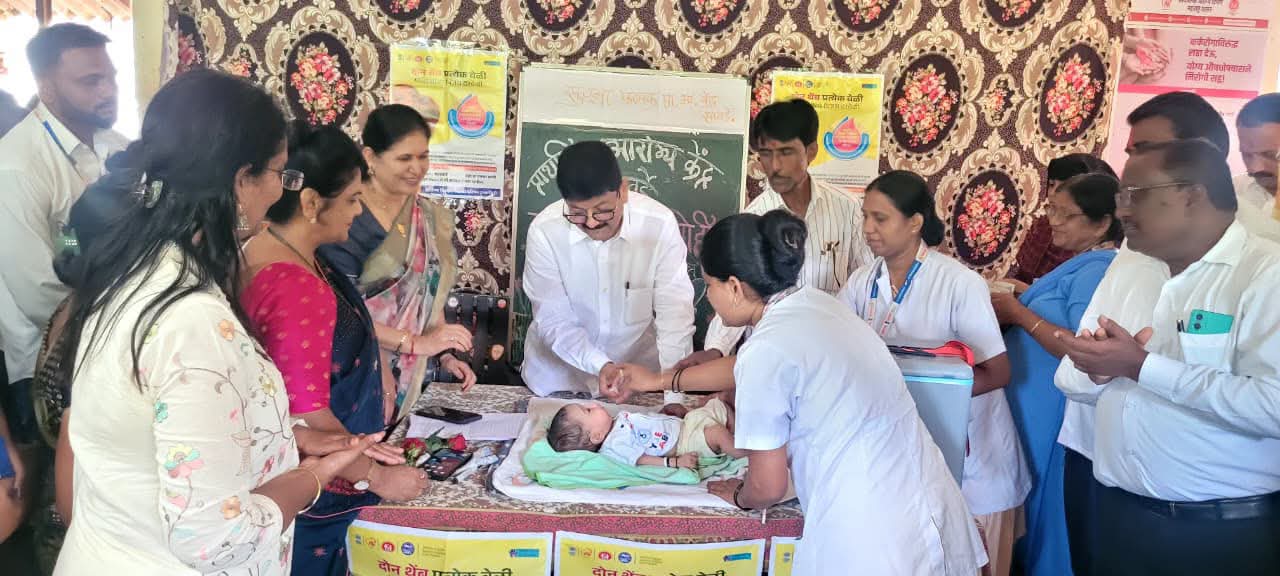 सावर्डे येथे राष्ट्रीय पल्स पोलिओ लसीकरण मोहिमेचा आ. शेखर निकम यांच्या हस्ते शुभारंभ…