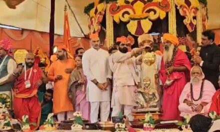 रायगडावर ३५३ वा शिवराज्याभिषेक जल्लोषात साजरा…