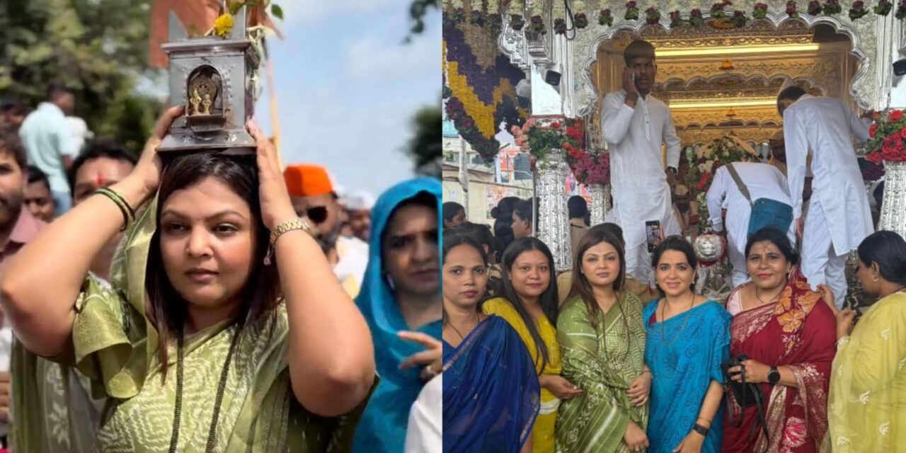 विठ्ठलभक्तांच्या सेवेत रमल्या श्रेया योगेश कदम व शिवसेना राष्ट्रीय सचिव शायना एन.सी; पायी चालत वारकऱ्यांशी साधला आत्मीय संवाद..!!