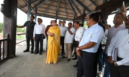 उपमुख्यमंत्री सुनेत्रा अजित पवार यांच्याकडून विकासकामांची पाहणी…
