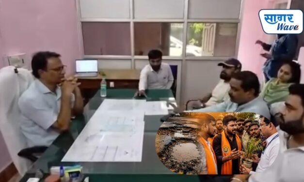 रस्त्यांवरील खड्ड्यांवरून शिवसेना (उद्धव बाळासाहेब ठाकरे) व युवा सेनेचा संताप; राष्ट्रीय महामार्ग अधिकाऱ्यांना ‘बेशरमची झाडे’ भेट…