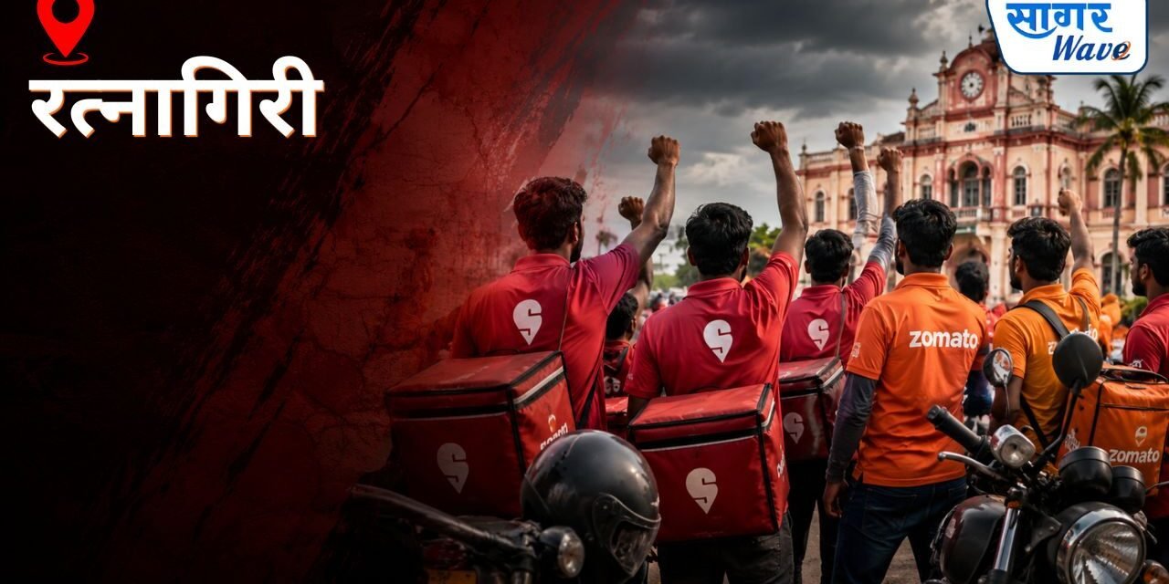 रत्नागिरीत स्विगी-झोमॅटो डिलिव्हरी बॉईजचा अचानक संप🔸उबाठा युवासेना पक्षाच्या मध्यस्थीनंतर केएफसी आणि स्विगी मॅनेजर नमले…